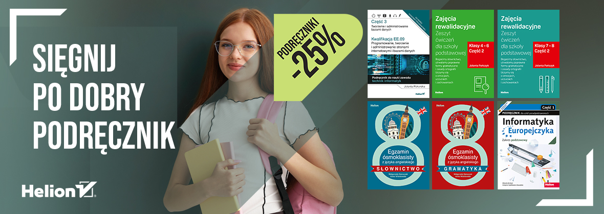 Grafika promocji - Sięgnij po dobry podręcznik